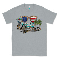 Heather Grey hello summer Classic Tee - SublimationCraftShop