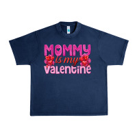 Navy mommy is valentine Urban Heavy Tee - texasbilliewilder
