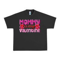 Pigment Black mommy is valentine Urban Heavy Tee - texasbilliewilder