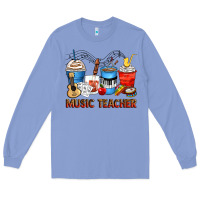Colony Blue music teacher coffee cups Long Sleeve Tee - Zillion Design Studio