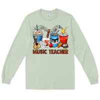 Matcha music teacher coffee cups Long Sleeve Tee - Zillion Design Studio