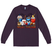 Plum music teacher coffee cups Long Sleeve Tee - Zillion Design Studio