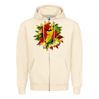 Sandshell juneteenth sunflower Zipper Hoodie - HRA Design Shop