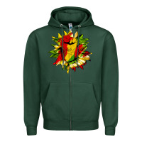 Sports Green juneteenth sunflower Zipper Hoodie - HRA Design Shop
