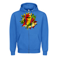 True Royal juneteenth sunflower Zipper Hoodie - HRA Design Shop