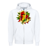 White juneteenth sunflower Zipper Hoodie - HRA Design Shop