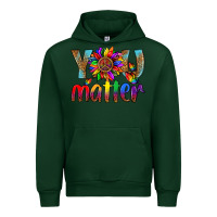 Forest Green Lgbtq You Matter With Leopard Urban Hoodie - BundleAndBundleShop