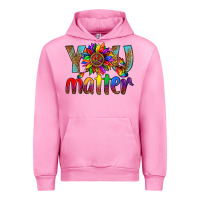 Fuchsia Pink Lgbtq You Matter With Leopard Urban Hoodie - BundleAndBundleShop