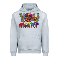 Heather Grey Lgbtq You Matter With Leopard Urban Hoodie - BundleAndBundleShop