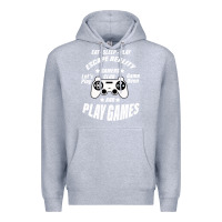 Heather Grey Escape Reality Premium Hoodie - Bettercallsaul