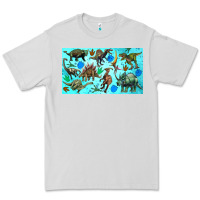 Dove Grey dinosaurs sippy cup Premium Tee - Artiststas