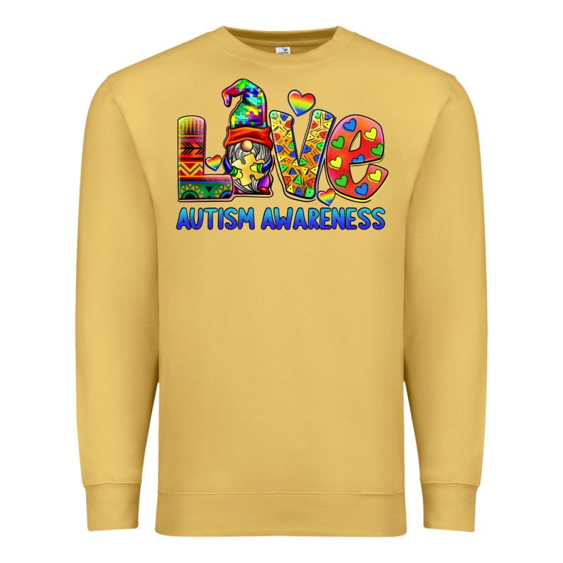 Autism Awareness Love Premium Sweatshirt by BarkalooDesign | Teevron