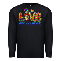 Black autism awareness love Premium Sweatshirt - BarkalooDesign