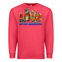 Cardinal autism awareness love Premium Sweatshirt - BarkalooDesign