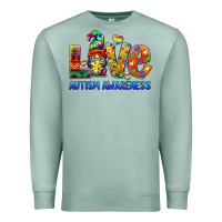 Seafoam autism awareness love Premium Sweatshirt - BarkalooDesign