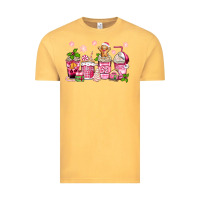 Vintage Mustard pink christmas coffee cups Vintage Tee - Zillion Design Studio