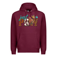 Burgundy just pray Premium Hoodie - NancyCooperArtShop