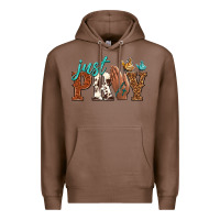 Chestnut just pray Premium Hoodie - NancyCooperArtShop