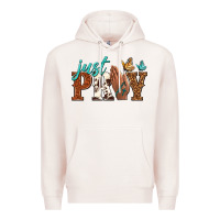 Pale Pink just pray Premium Hoodie - NancyCooperArtShop