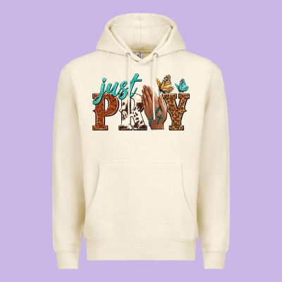 Just Pray Premium Hoodie Designed By Nancycooperartshop
