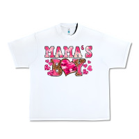 White valentines day mamas boy Urban Heavy Tee - texasbilliewilder