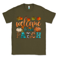 Army Green welcome to our patch Classic Tee - HRA Design Shop