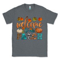 Charcoal Heather welcome to our patch Classic Tee - HRA Design Shop