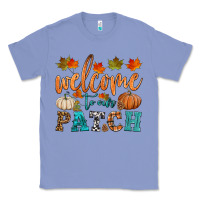 Colony Blue welcome to our patch Classic Tee - HRA Design Shop