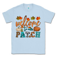 Dusty Blue welcome to our patch Classic Tee - HRA Design Shop