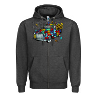 Charcoal Heather love needs no words Zipper Hoodie - CowhideDigitalArt