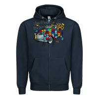 Navy love needs no words Zipper Hoodie - CowhideDigitalArt