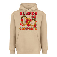 Mushroom el amor se comparte with churros Heavyweight Hoodie - AdoDesignShop