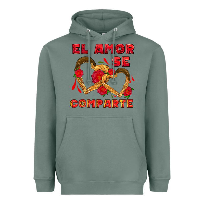 El Amor Se Comparte With Churros Heavyweight Hoodie by AdoDesignShop | Teevron