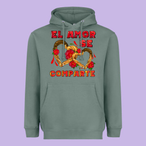 El Amor Se Comparte With Churros Heavyweight Hoodie Designed By Adodesignshop