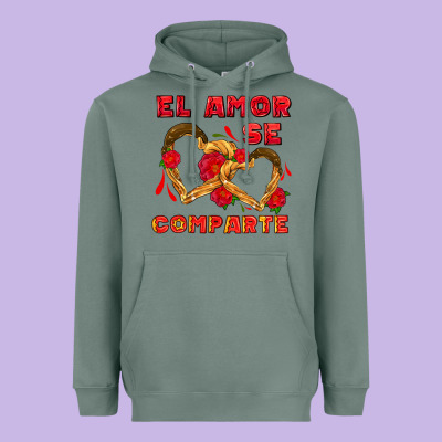 El Amor Se Comparte With Churros Heavyweight Hoodie Designed By Adodesignshop