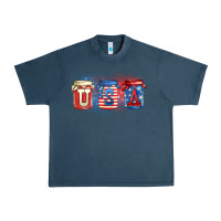 Midnight Navy usa mason jars Urban Heavy Tee - Zillion Design Studio