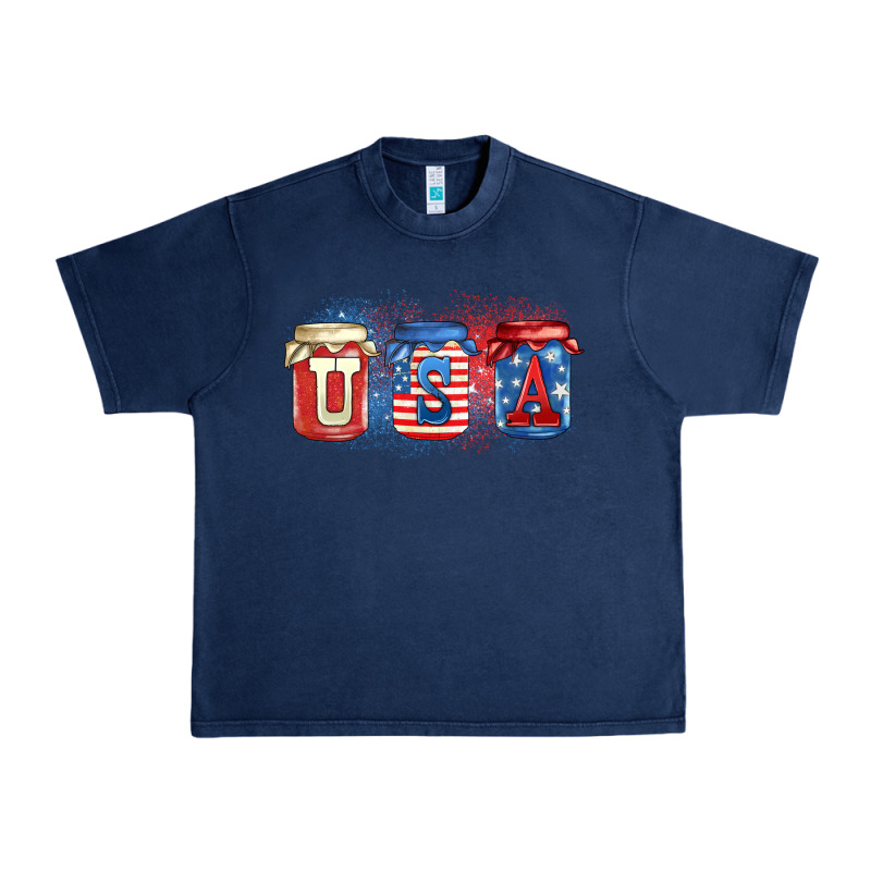 Usa Mason Jars Urban Heavy Tee by Zillion Design Studio | Teevron