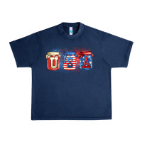 Navy usa mason jars Urban Heavy Tee - Zillion Design Studio
