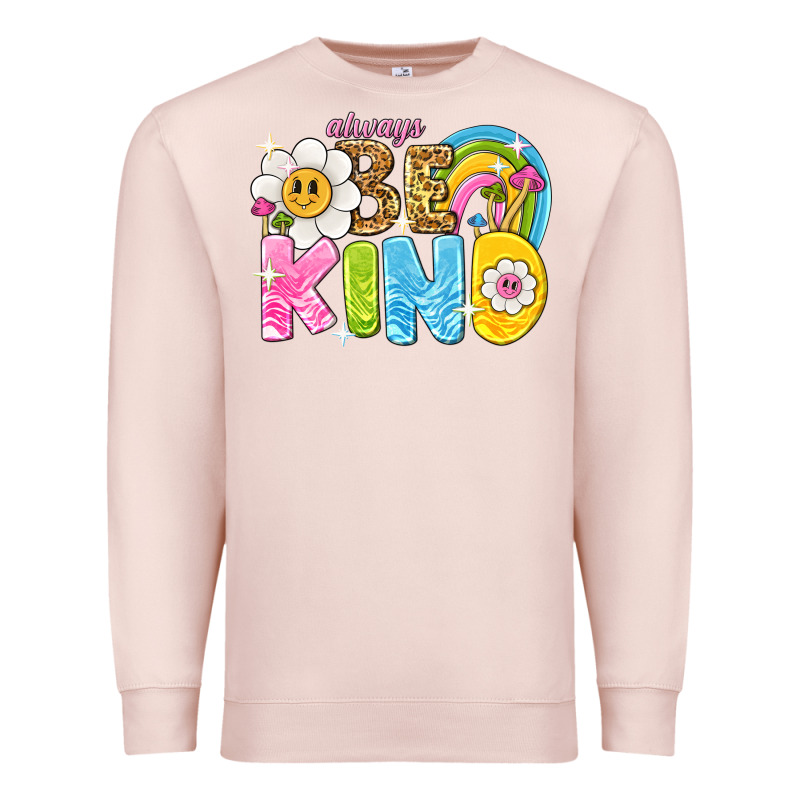 Always Be Kind Premium Sweatshirt by NancyCooperArtShop | Teevron