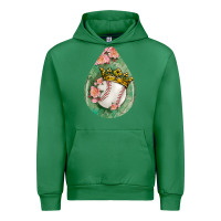 Emerald baseball and western roses teardrop  6 Urban Hoodie - BundleAndBundleShop