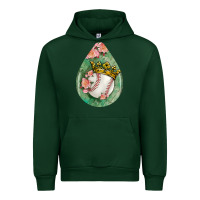 Forest Green baseball and western roses teardrop  6 Urban Hoodie - BundleAndBundleShop