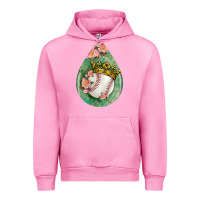 Fuchsia Pink baseball and western roses teardrop  6 Urban Hoodie - BundleAndBundleShop