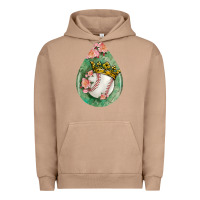 Pigment Burro baseball and western roses teardrop  6 Urban Hoodie - BundleAndBundleShop
