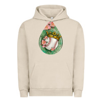Pigment French Oak baseball and western roses teardrop  6 Urban Hoodie - BundleAndBundleShop