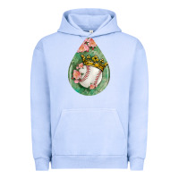 Pigment Grape Ice baseball and western roses teardrop  6 Urban Hoodie - BundleAndBundleShop