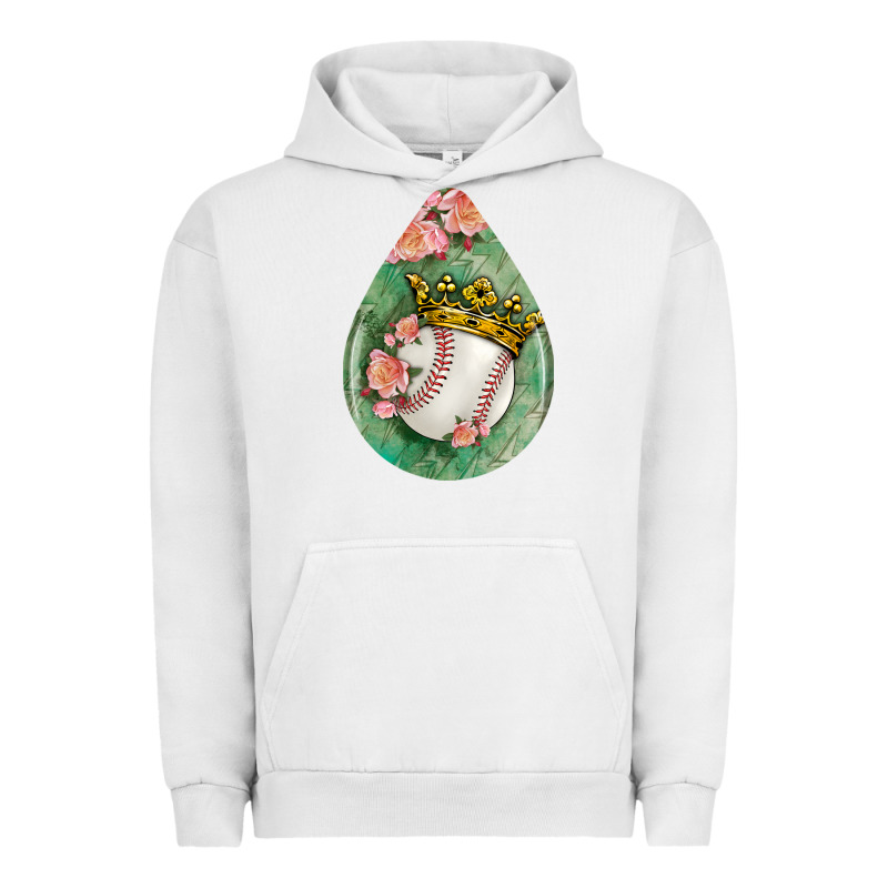 Baseball And Western Roses Teardrop  6 Urban Hoodie by BundleAndBundleShop | Teevron