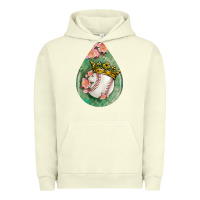 Pigment Pistachio baseball and western roses teardrop  6 Urban Hoodie - BundleAndBundleShop