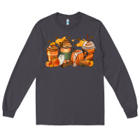Smoke pumpkin spice latte coffee cups Long Sleeve Tee - Zillion Design Studio