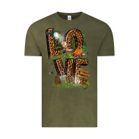 Vintage Olive love camping Vintage Tee - texasbilliewilder
