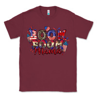 Burgundy Boom boom Mama 4th of july Classic Tee - CowGirlArtShop
